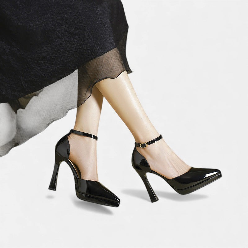 Evette Tacones de Cuero