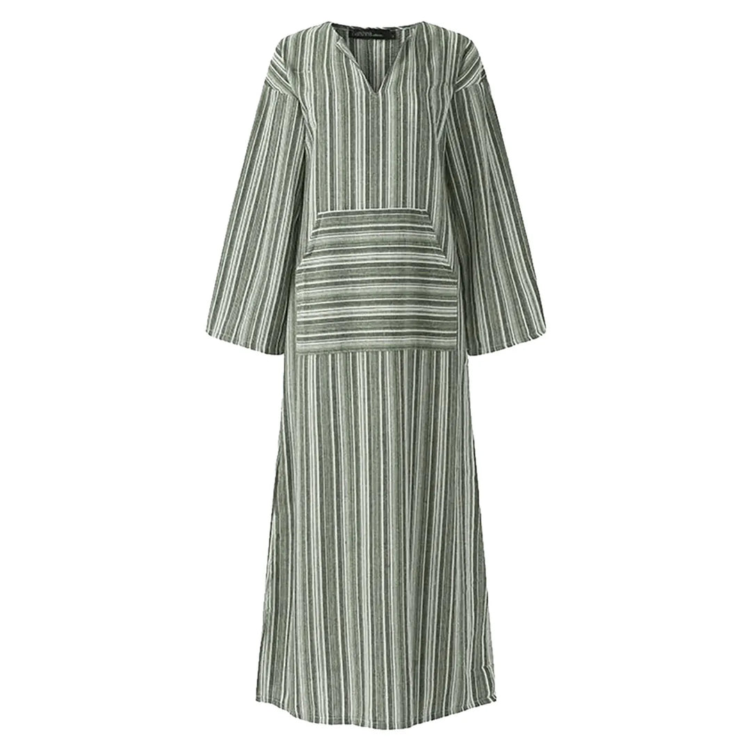 Yvonne - Vestido Maxi a Rayas
