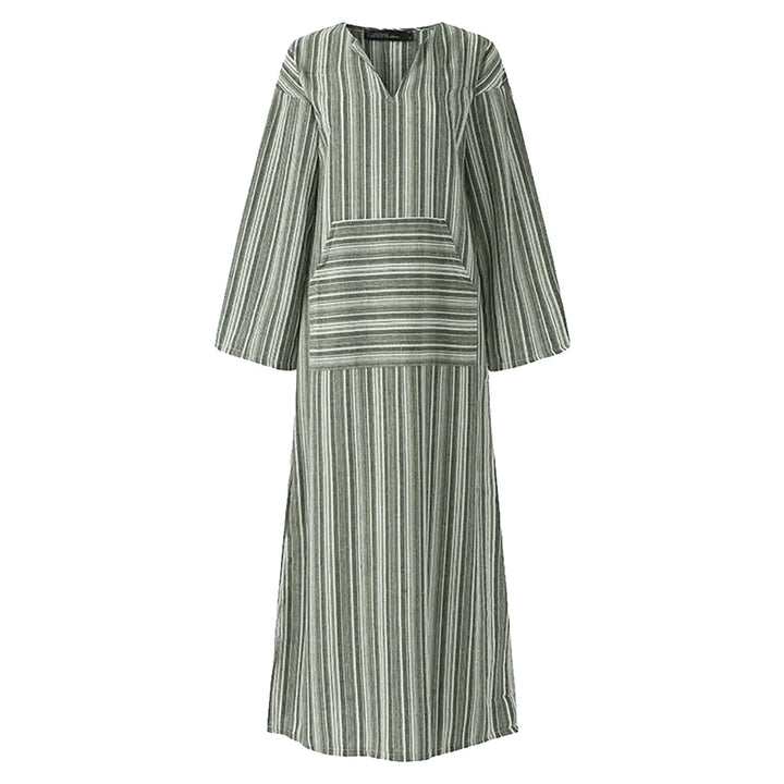 Yvonne - Vestido Maxi a Rayas