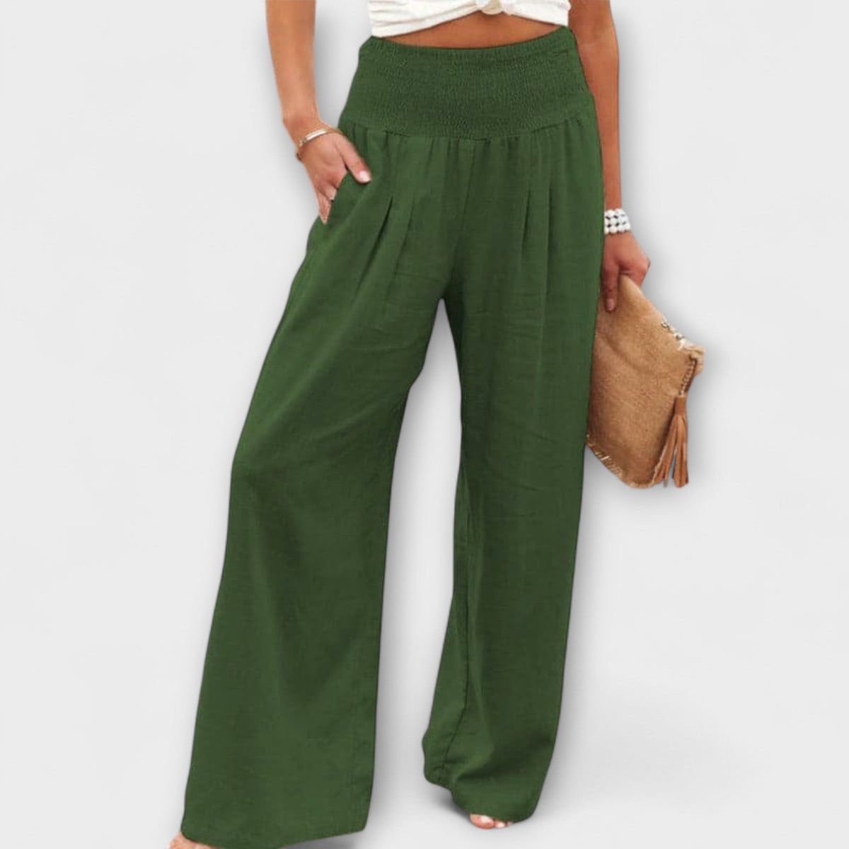 Thearya - Pantalones anchos casuales