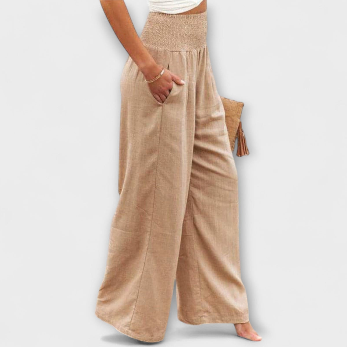 Thearya - Pantalones anchos casuales