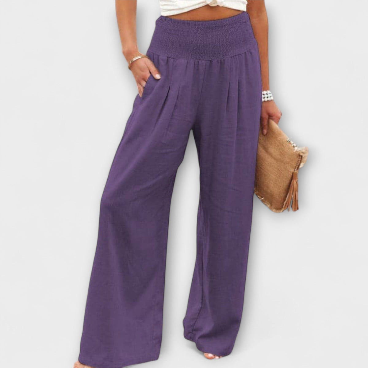 Thearya - Pantalones anchos casuales
