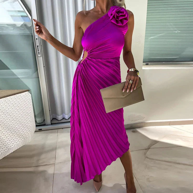 Marivelle - Vestido de Glamour Plisado