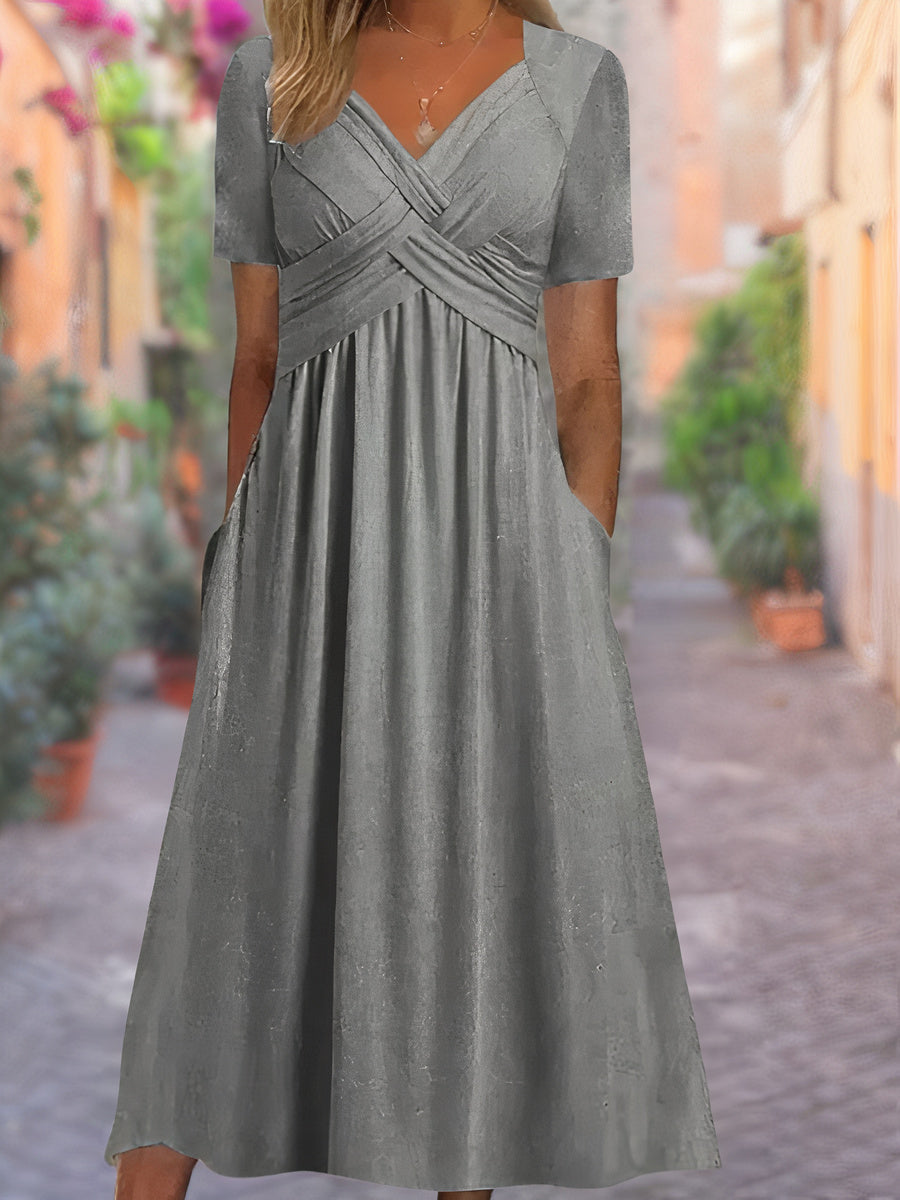 Sylvia | Vestido con escote en V que cubre el abdomen