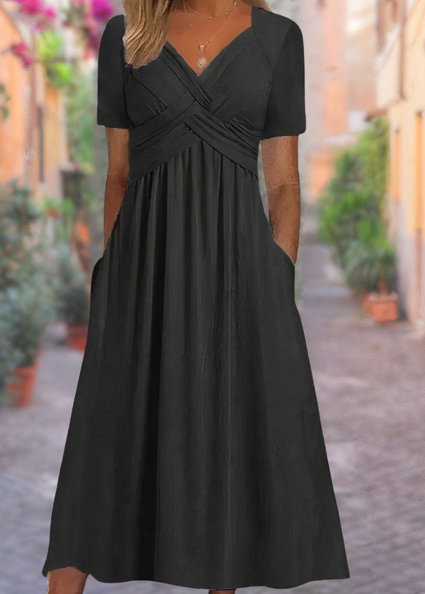 Sylvia | Vestido con escote en V que cubre el abdomen