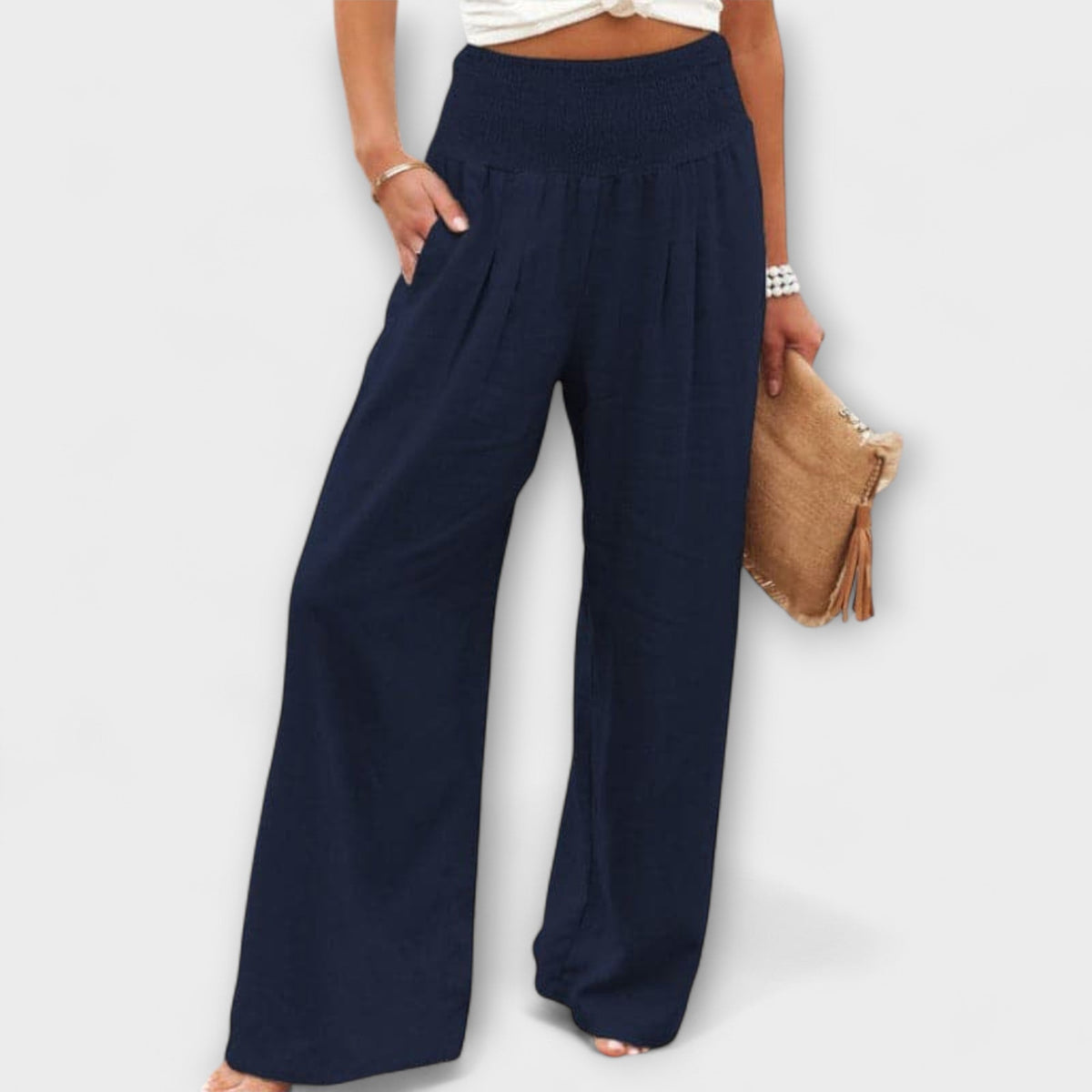 Thearya - Pantalones anchos casuales