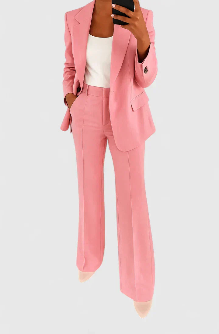 Palynette | Conjunto de Traje Elegante de Dos Piezas