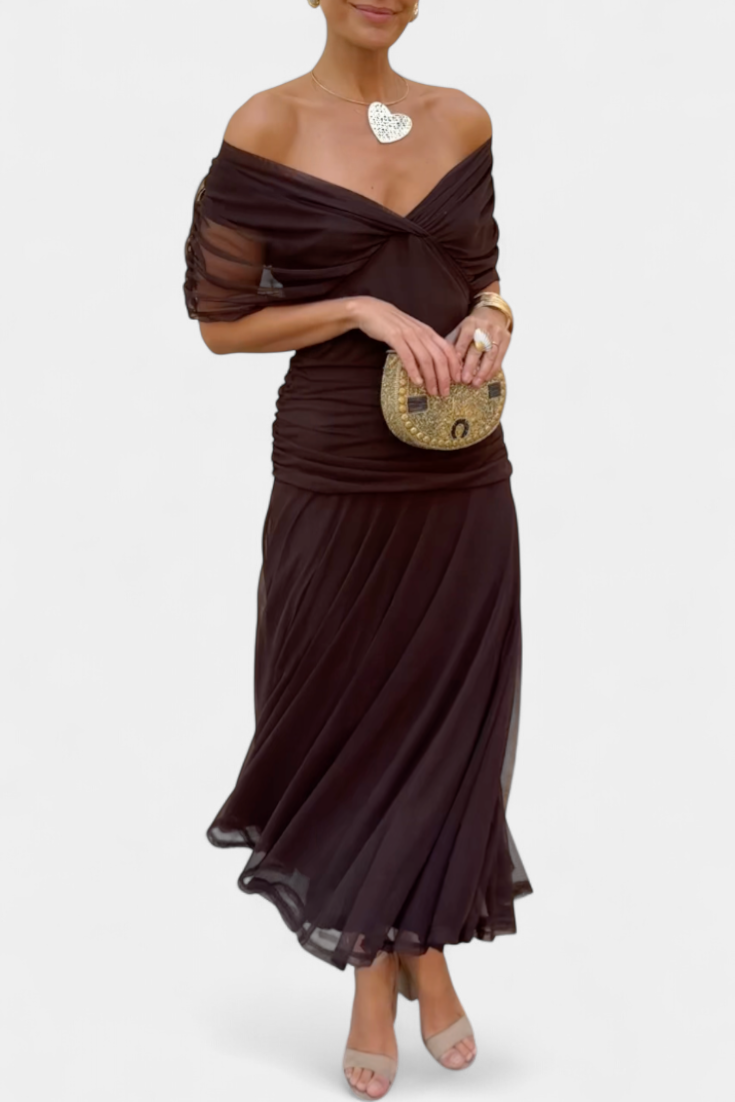 Evira - Vestido Elegante Off-Shoulder