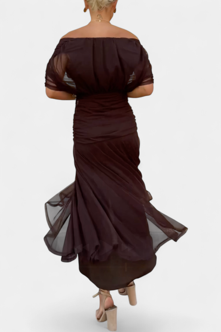 Evira - Vestido Elegante Off-Shoulder