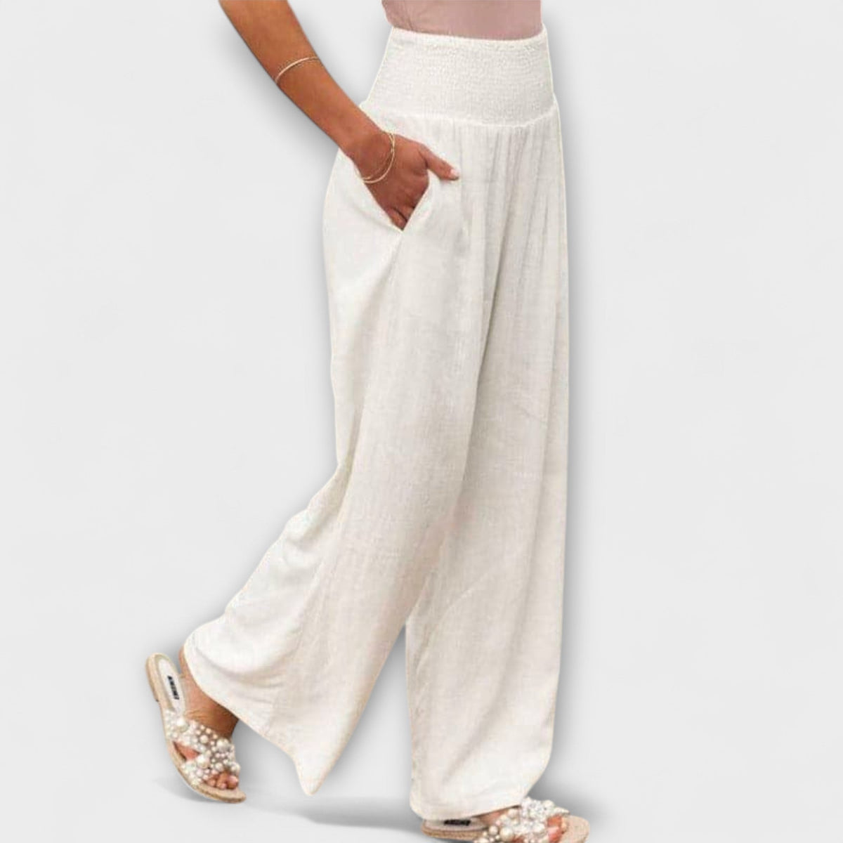 Thearya - Pantalones anchos casuales
