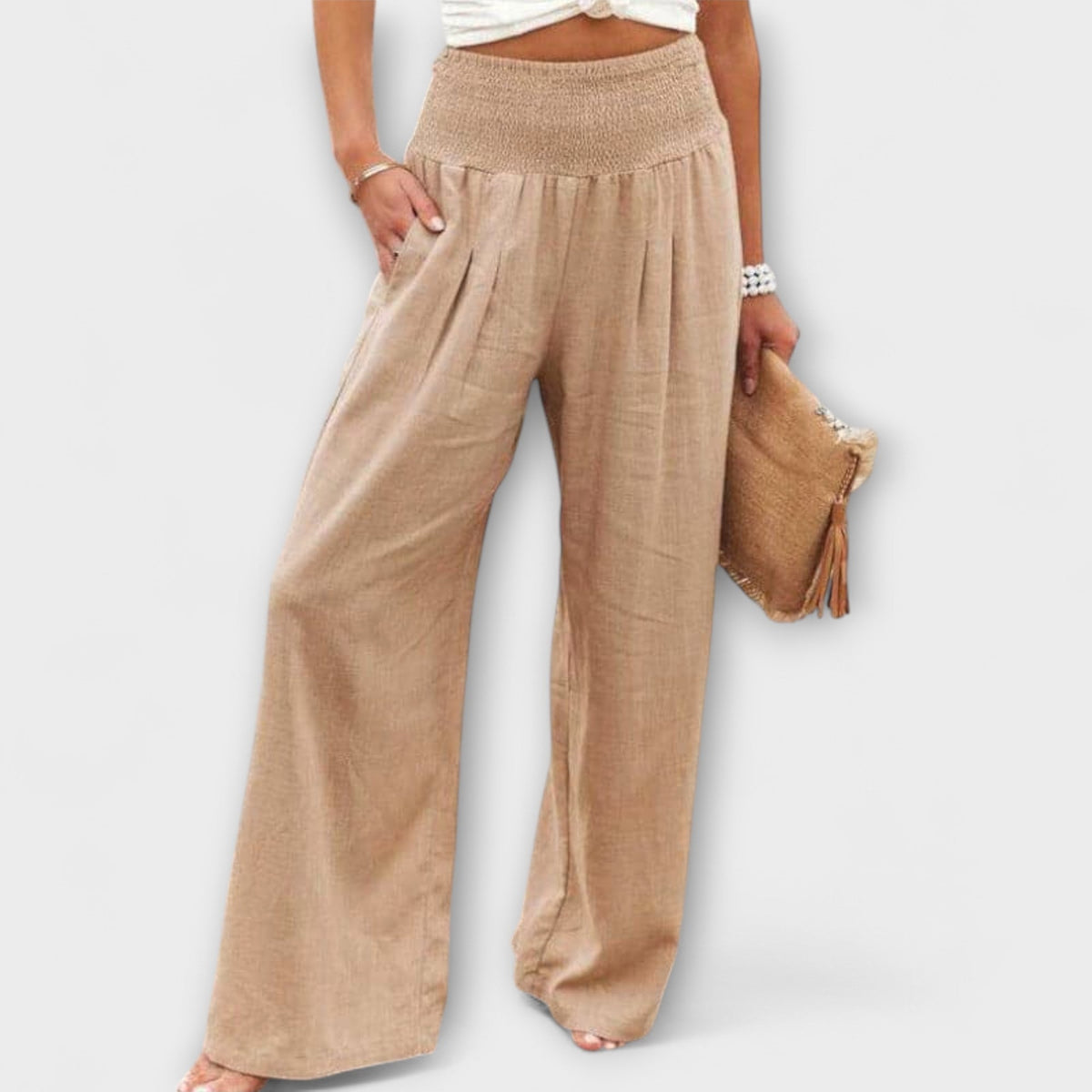 Thearya - Pantalones anchos casuales