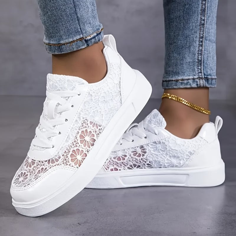 Valentina | Zapatillas de Encaje Floral