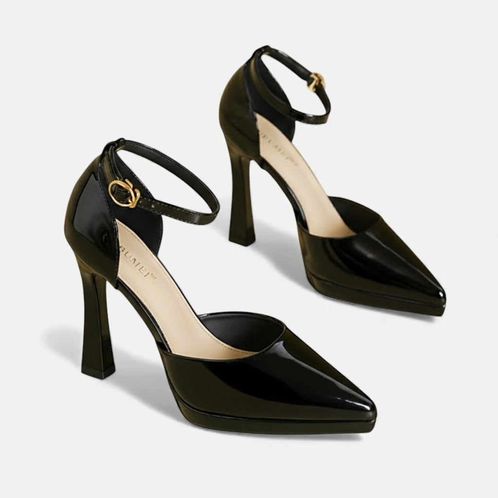 Evette Tacones de Cuero