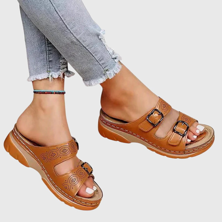 Diora™ | Sandalias ortopédicas de cuero