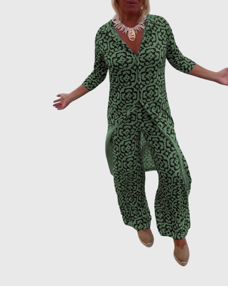 Gabriella™ | Conjunto Elegante Vintage de Dos Piezas