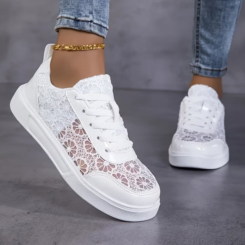Valentina | Zapatillas de Encaje Floral