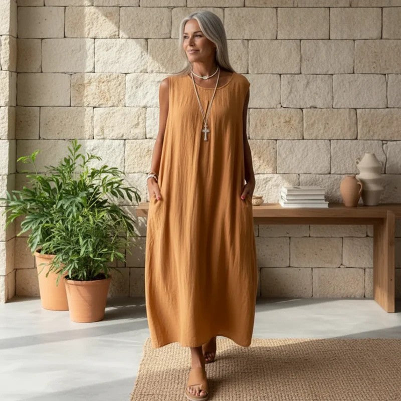 Amaris - Vestido Sin Mangas Relajado