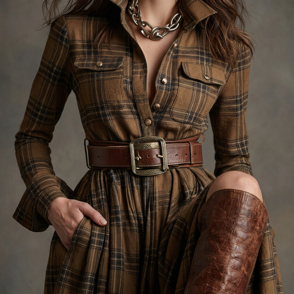 Mariana - Vestido Camisero Con Cinturón