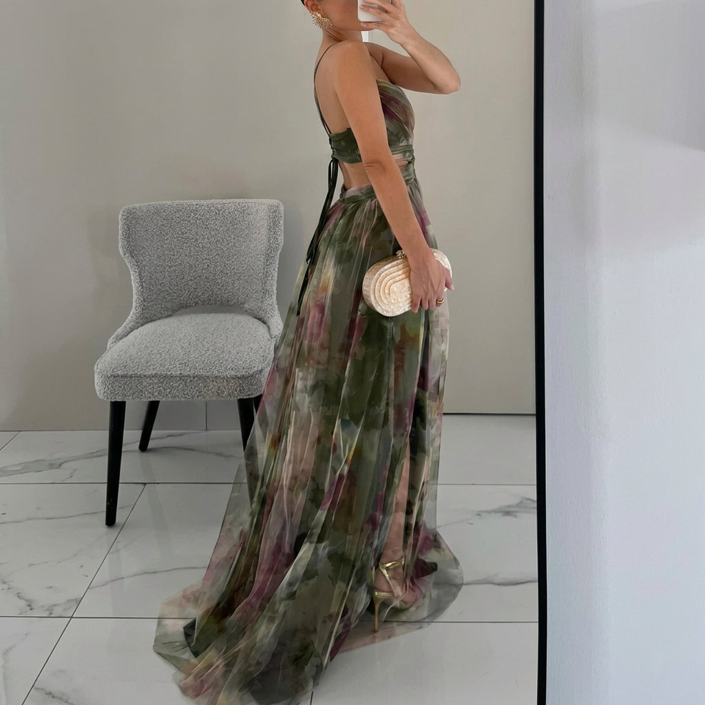 Margarida - Vestido Largo Con Estampado Floral