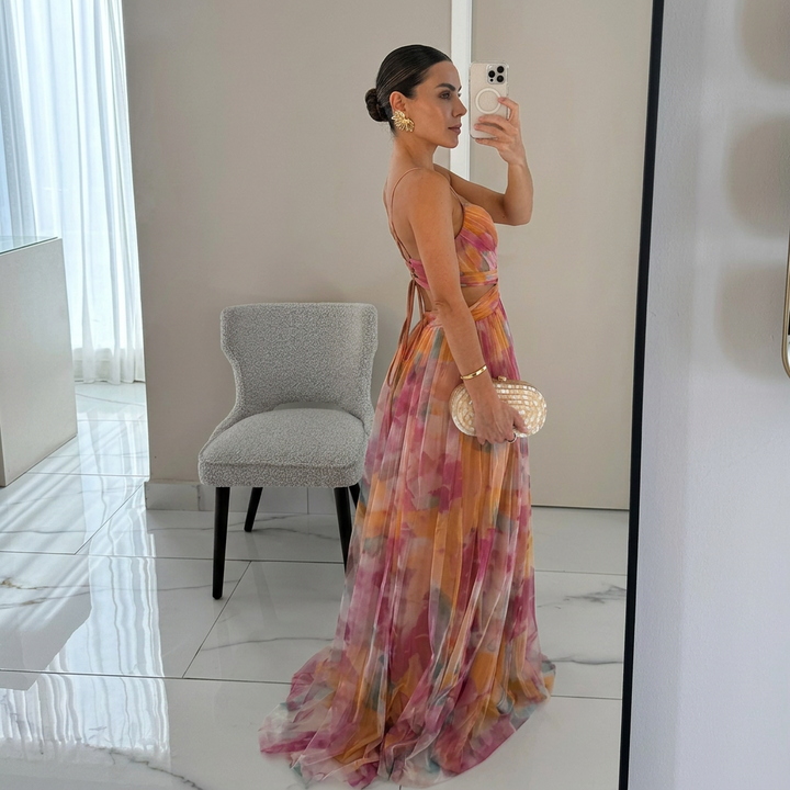 Margarida - Vestido Largo Con Estampado Floral