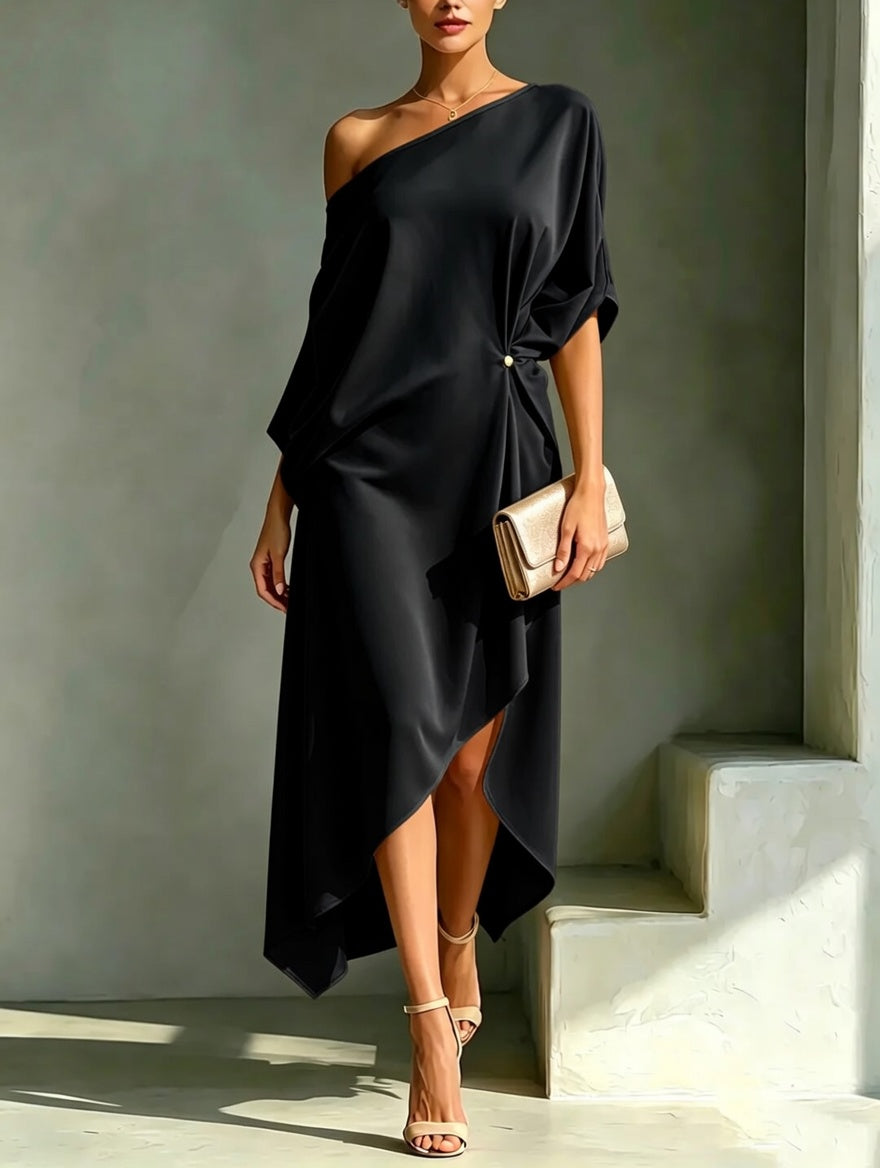 Camila | Vestido asimétrico elegante