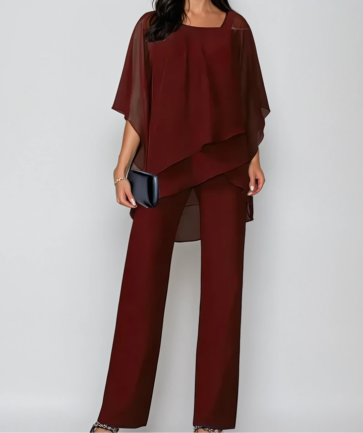Gabrielle™ Conjunto de Dos Piezas en Capas