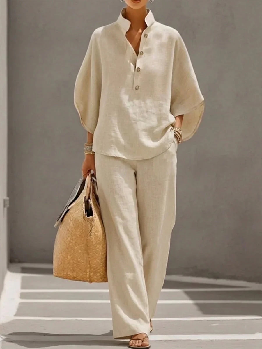 Maribel | Conjunto de Lino Fluido y Elegante