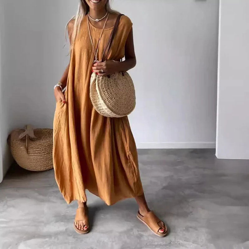 Amaris - Vestido Sin Mangas Relajado