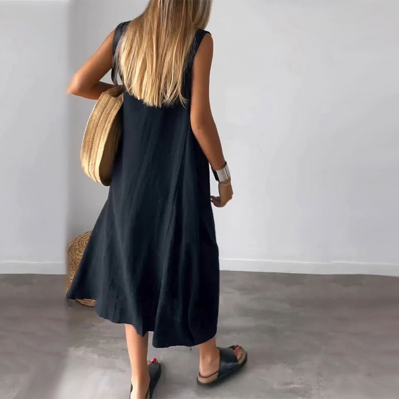 Amaris - Vestido Sin Mangas Relajado