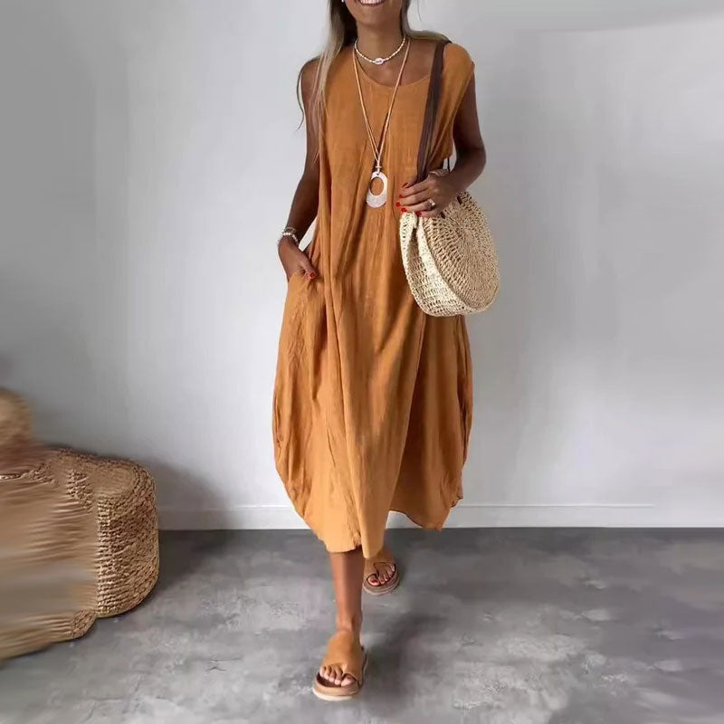 Amaris - Vestido Sin Mangas Relajado